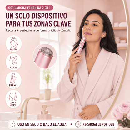 50% DEPILADORA FLIX 2 EN 1 ™