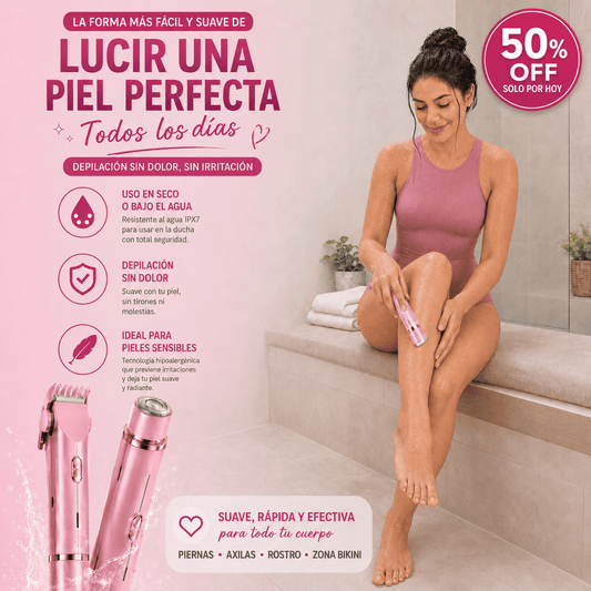 50% DEPILADORA FLIX 2 EN 1 ™