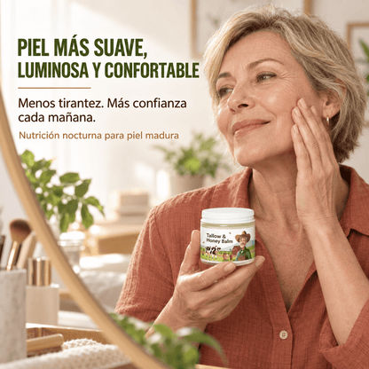 30% off de Bálsamo facial de sebo y miel – Hidratante, nutritivo y suavizante.