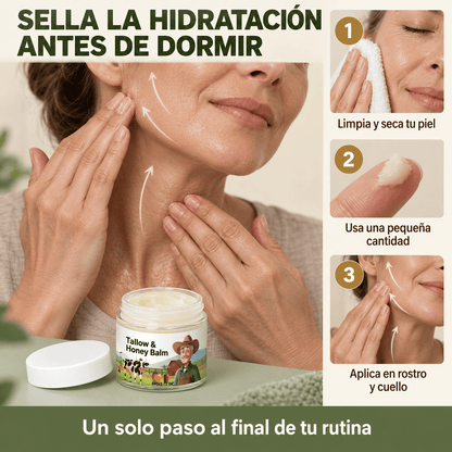 30% off de Bálsamo facial de sebo y miel – Hidratante, nutritivo y suavizante.