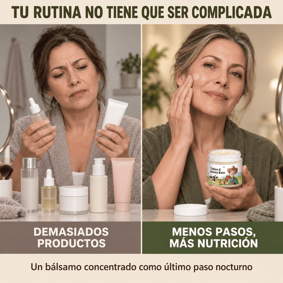 30% off de Bálsamo facial de sebo y miel – Hidratante, nutritivo y suavizante.