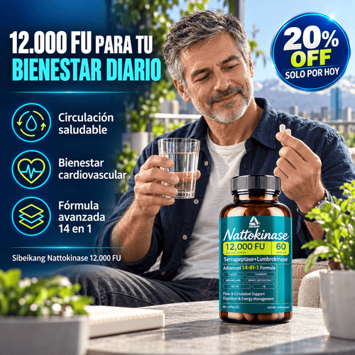 Sibeikang - Nattokinase 12.000 FU de potencia clínica